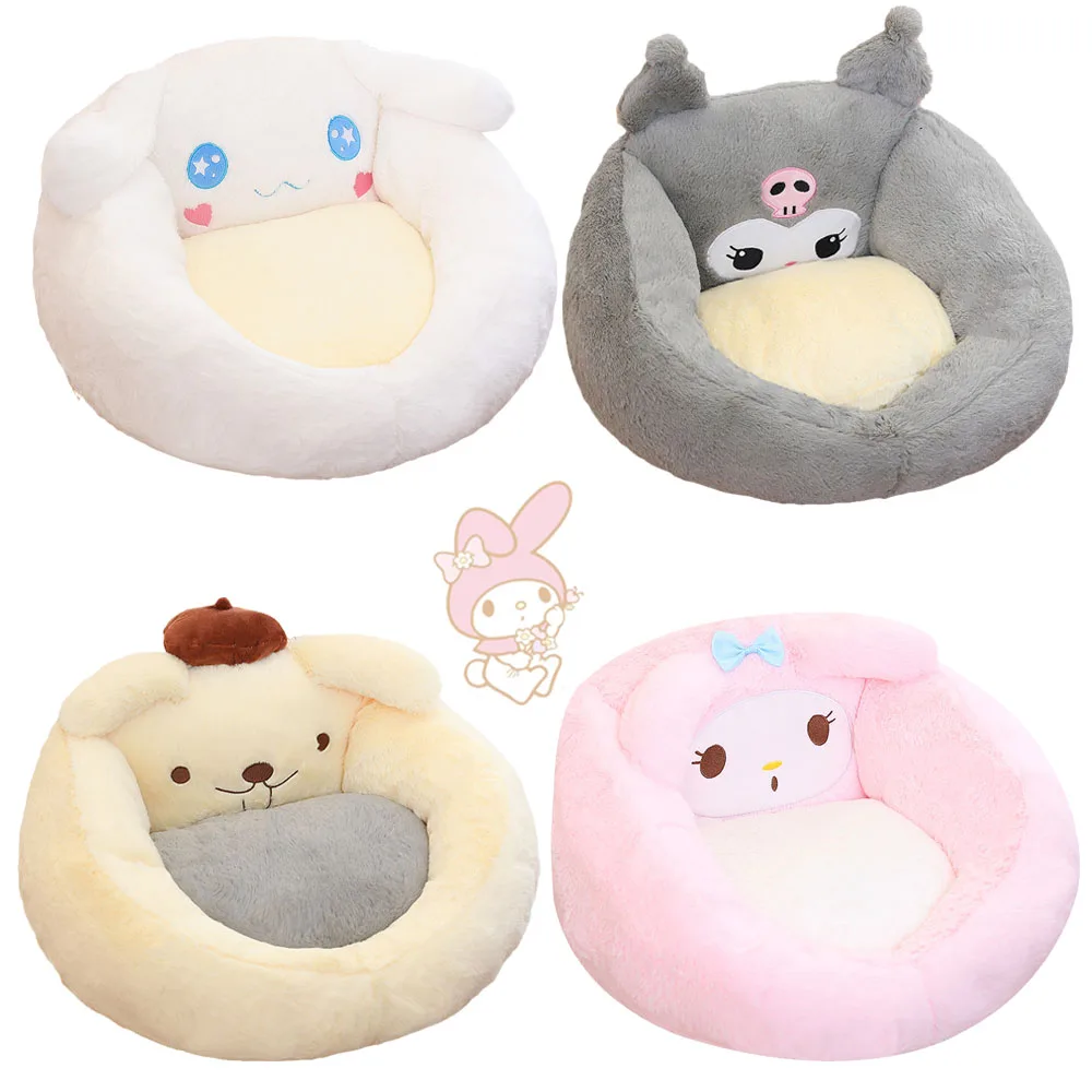 

Sanrios Kuromi My Melody Cinnamoroll помпон Пурины Hangyodon Kirby понравико аниме кавайная плюшевая подушка мягкие подушки на заднюю панель подарки