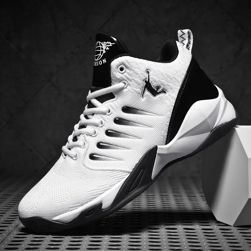 Men's Basketball Shoes Breathable Cushioning Non-Slip Wearable Sports Shoes Gym Training Athletic Basketball Sneakers for Women