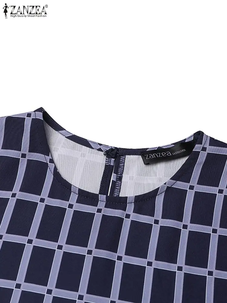 ZANZEA женский кафтан бесплатный исламский хиджаб мода платье макси в