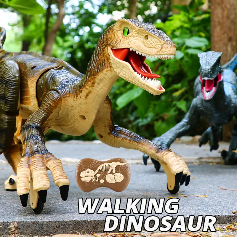 

2.4G RC Dinosaur Raptor Jurassic Remote Control Velociraptor Toy Electric Walking Dino Dragon Toys for Childrens Christmas Gifts