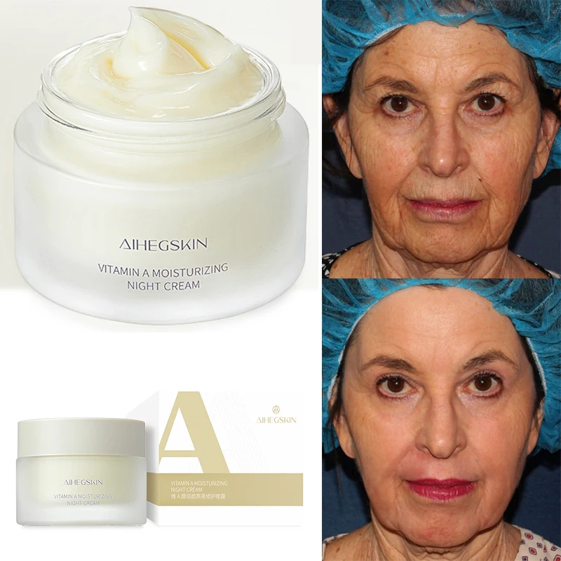 Powerful 10% Retinol Facial Anti-aging Wrinkle Remover Cream Night Retinol Face Cream Night for Face Sleeping Moisturizer