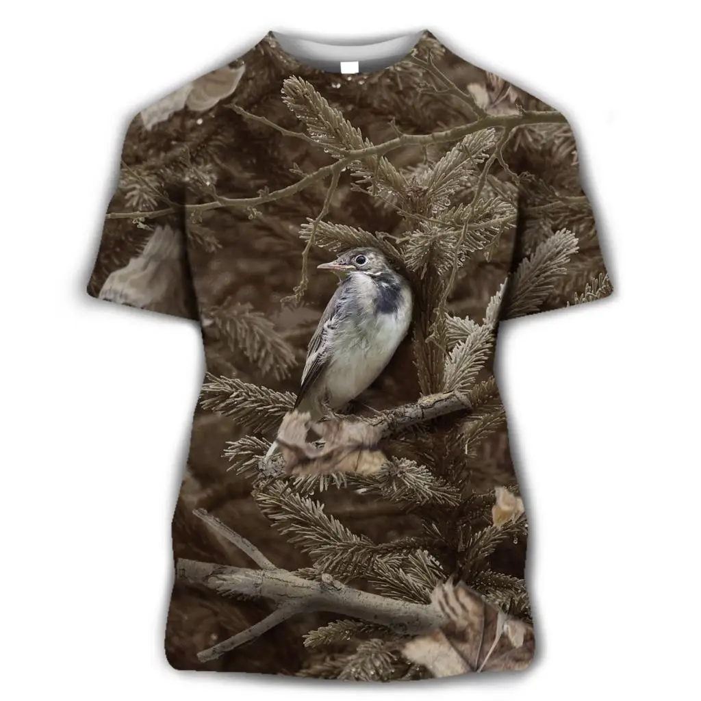 

Новинка лета 2023, стильная повседневная футболка для мужчин и женщин с 3D принтом птиц, модная трендовая Молодежная красивая футболка, Топ