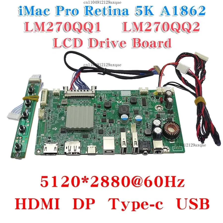 Фото DIY-плата драйвера MonitorStoneTaskin JRY-W9CUHD-AA1 для дисплея iMac 5K A1419 LM270QQ1/QQ2, DP 2.0, 60 Гц, 10 бит, 5120x2880 №3