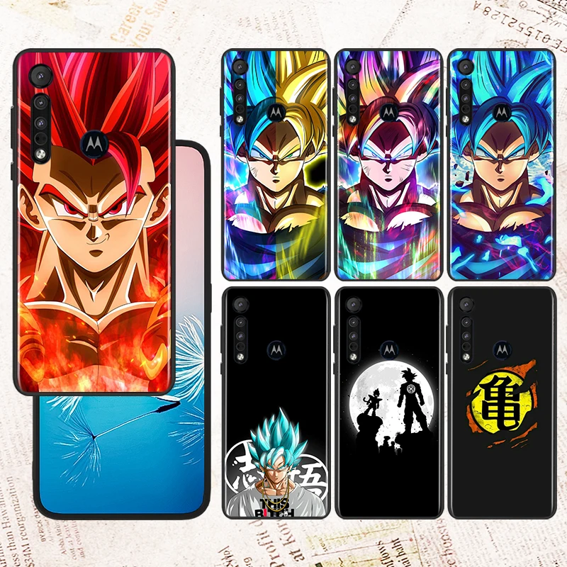 

D-Dragon Ball Z Animation Phone Case For Motorola G71 Edge E22 G32 G60 S 20 E30 E20 E7i G9 G8 Plus G Stylus One Fusion Black