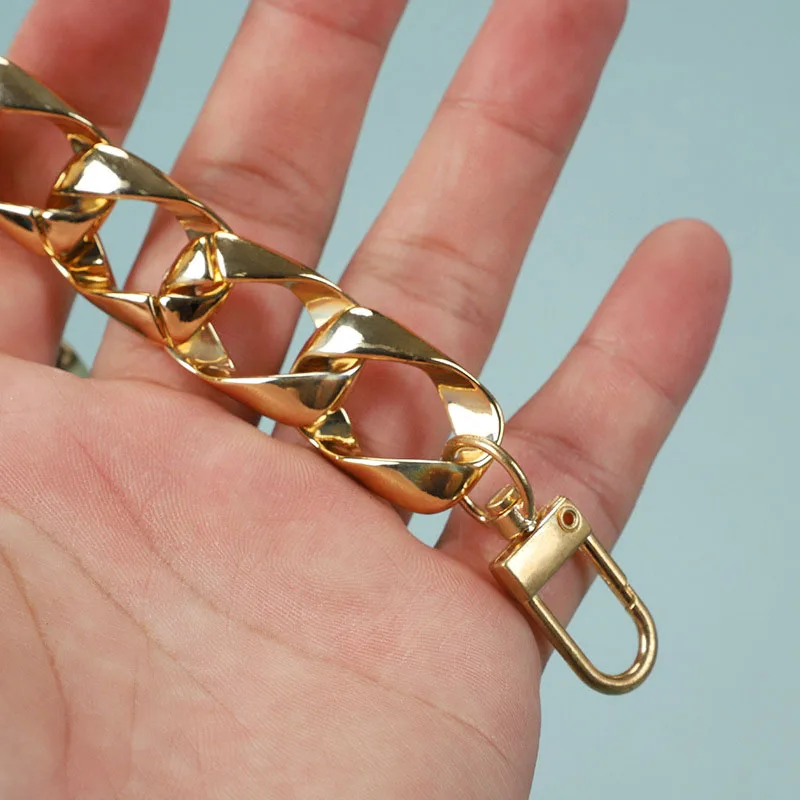 Single Sale Chain Lace Croc Shoes Charms Rose Gold Black Accessories Jibz For Croc Clogs Shoe Decorations DIY Chid Kids Gifts