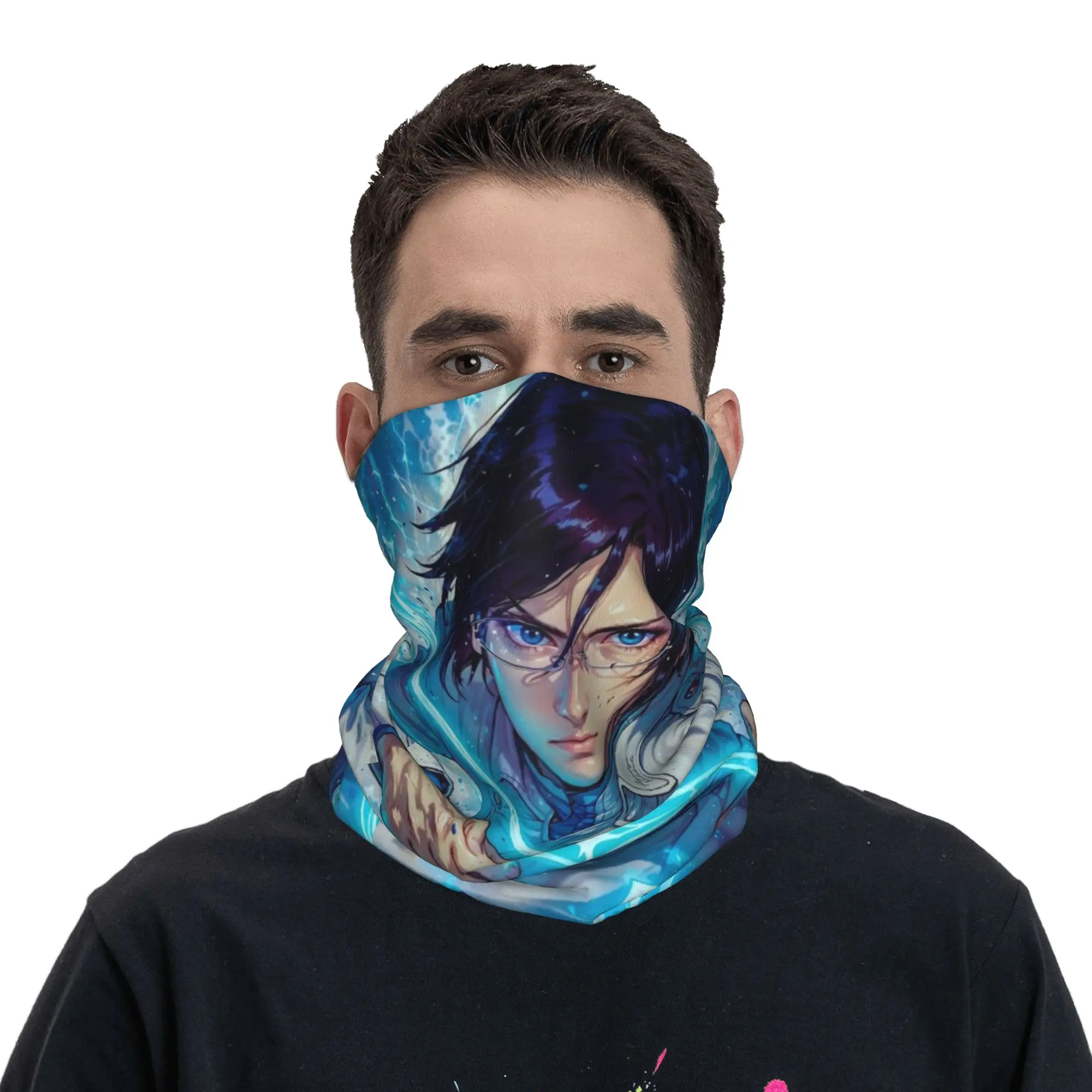 Фото Многофункциональный зимний шарф-бандана Uryu Ishida (3) Bandana Gaiter Club Bleach для взрослых №4