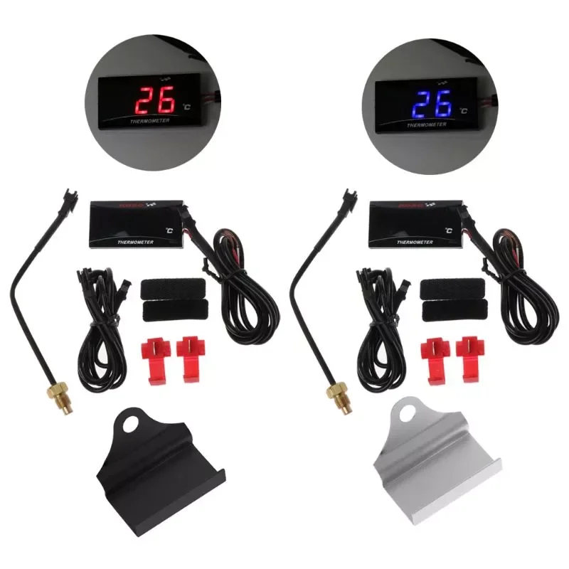 

Universal Motorcycle LCD Digital Thermometer Instrument Water Temp Meter Gauge For KOSO Racing Scooter