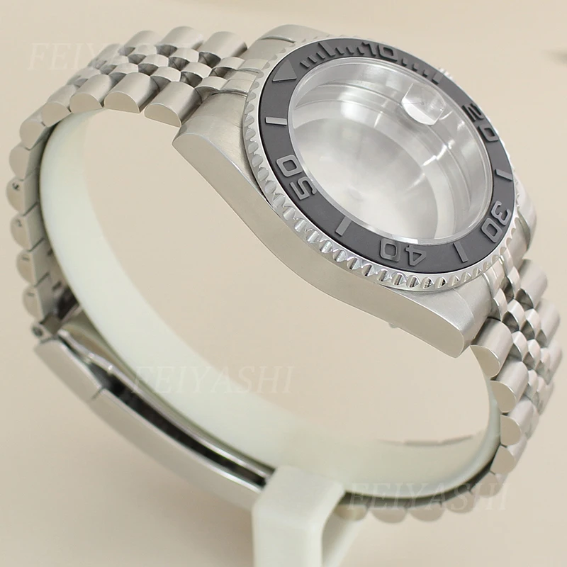 Мужской корпус часов 40 мм юбилейный браслет для Yacht-Master Seiko NH35 NH36 Miyota 8215 ETA 2824