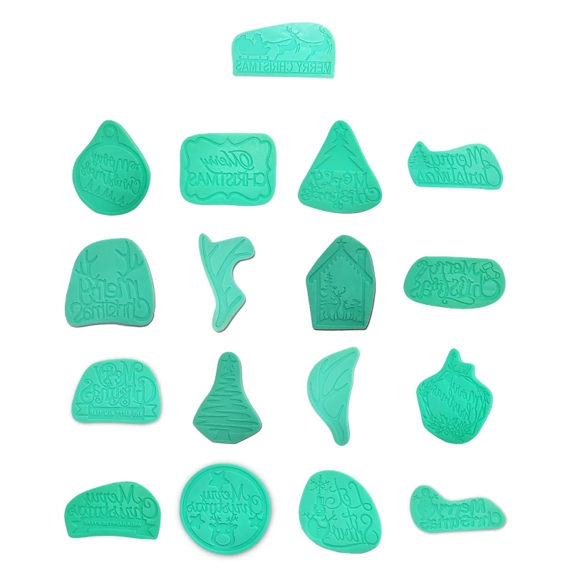 

Christmas Themed Chocolate Moulds Mousse Mold Silicone Material Cake Decorating Gadget Baking Accessories for DIY Baking