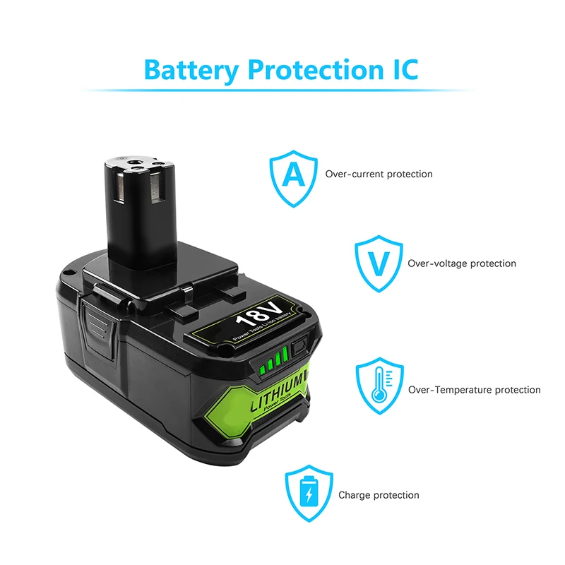 6 0 Ач 18 в сменная батарея для Ryobi В литиевая P108 P102 P103 P104 P105 P109 + беспроводной