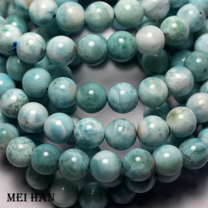 Механский естественный камень Larimar высшего качества с гладким округлым видом для создания ювелирных изделий дизайна DIY подарка.