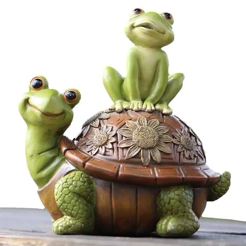 

Полимерный декор для сада, милая лягушка, черепаха, полимерное украшение, яркие цвета, украшение для сада, газон, патио