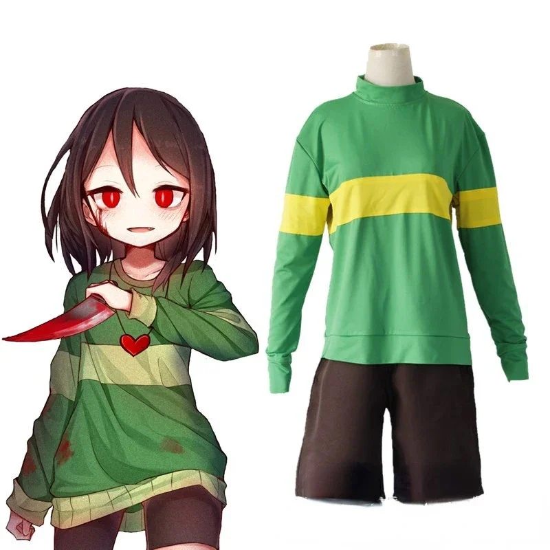 Аниме Undertale Косплей Kostuum прототип Missie Fouilleren Cos Pak Ketting Хэллоуин Карнавальная