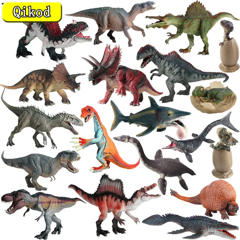 

2023 New Jurassic Dinosaurs Action Toy Figurine Tyrannosaurus Rex Home Decor Spinosaurus Mosasaurus Figure Animal Model Kid Toys