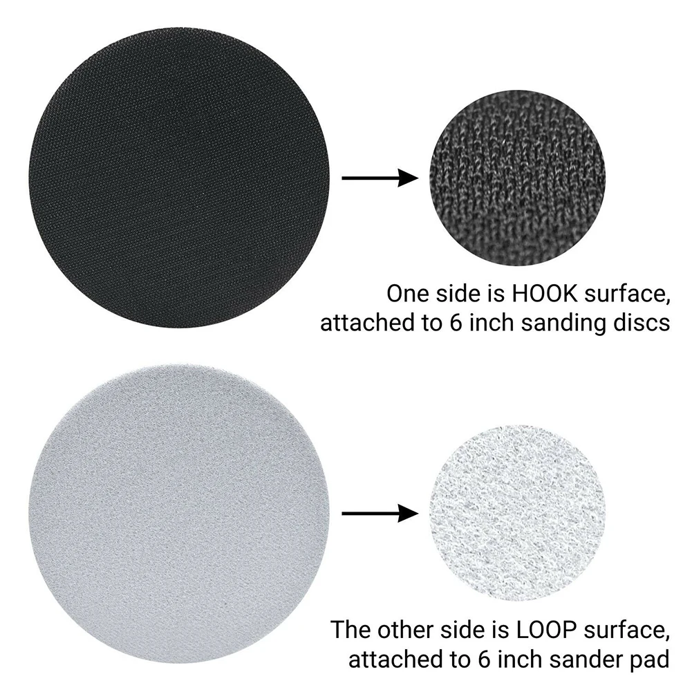 

1 Pcs Polishing Pad 6 Inch Soft Sponge Interface Pad W/ Hook Loop Air Sander Back-up Pad Backing Pad Sanding Pad