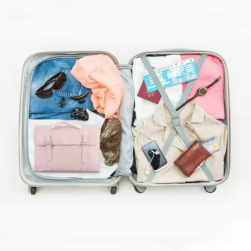 Fashionable Hanging Pink Travel Toiletry Bag, Multi-Compartment for Travel Accessories Organizer, Perfectly Meet Your Needs.
