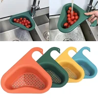 multi functional kitchen leftoversink strainer corner sink stoppe vegetable fruit drainer rack for kitchen gadgets