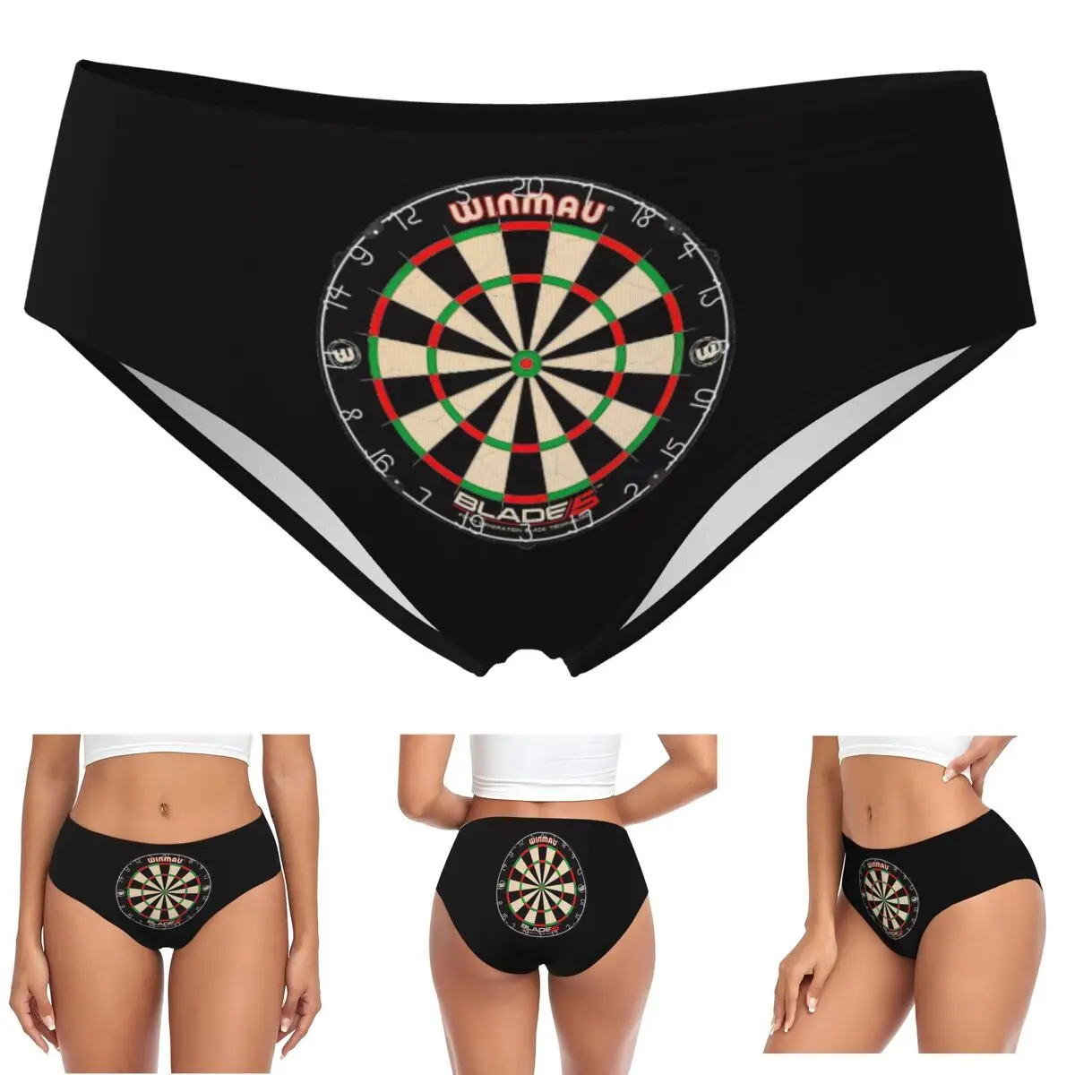 Фото Трусики для дартса на заказ Winmau Blade 5, женские удобные трусы, нижнее белье, дышащие женские трусы №1