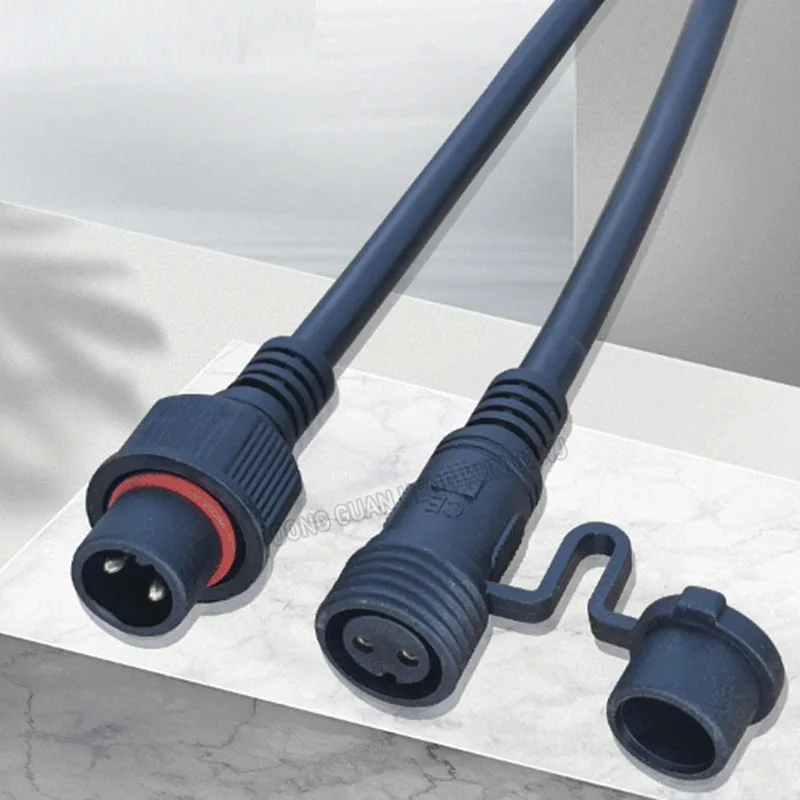 

IP68 Waterproof Male Female Cable Connector 2-8 Pin 0.3/0.75-2.5 Square Plug Butt Extension Line Outdoor LED Wire Connector 1Set