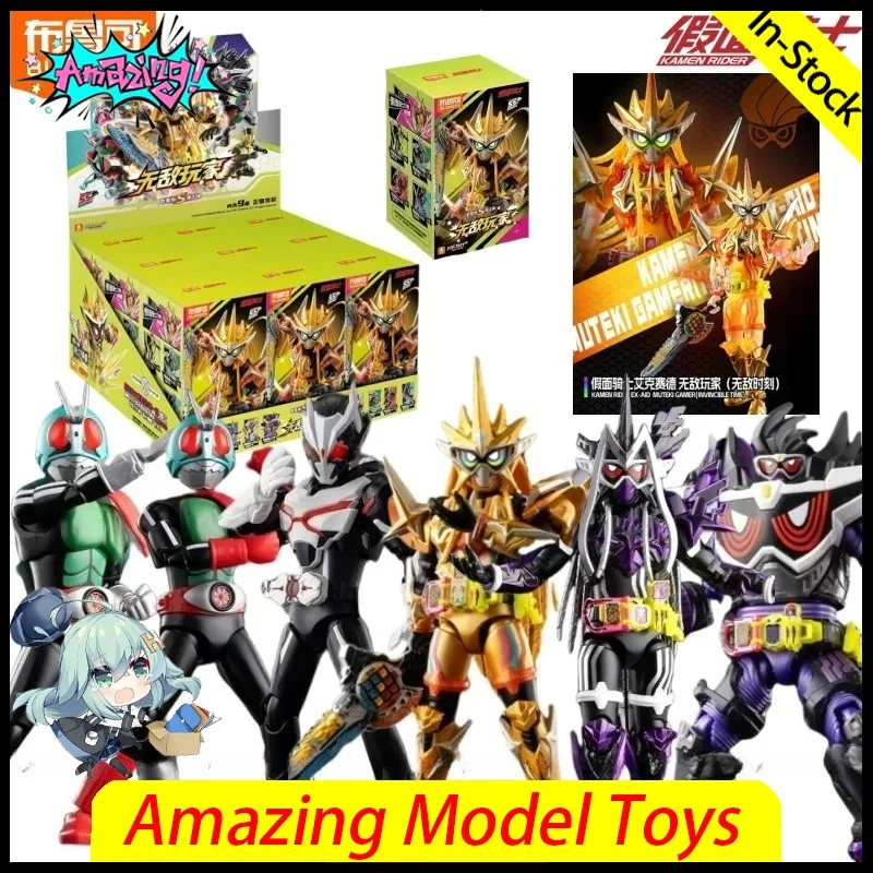 Фото Фигурки BLOKEES Block Man KAMEN RIDER NO.1 NO.2 EX-AID MUTEKI GAMER GENM MUSOU GAMER, аниме-фигурки, сборные модели, игрушки, подарки №2