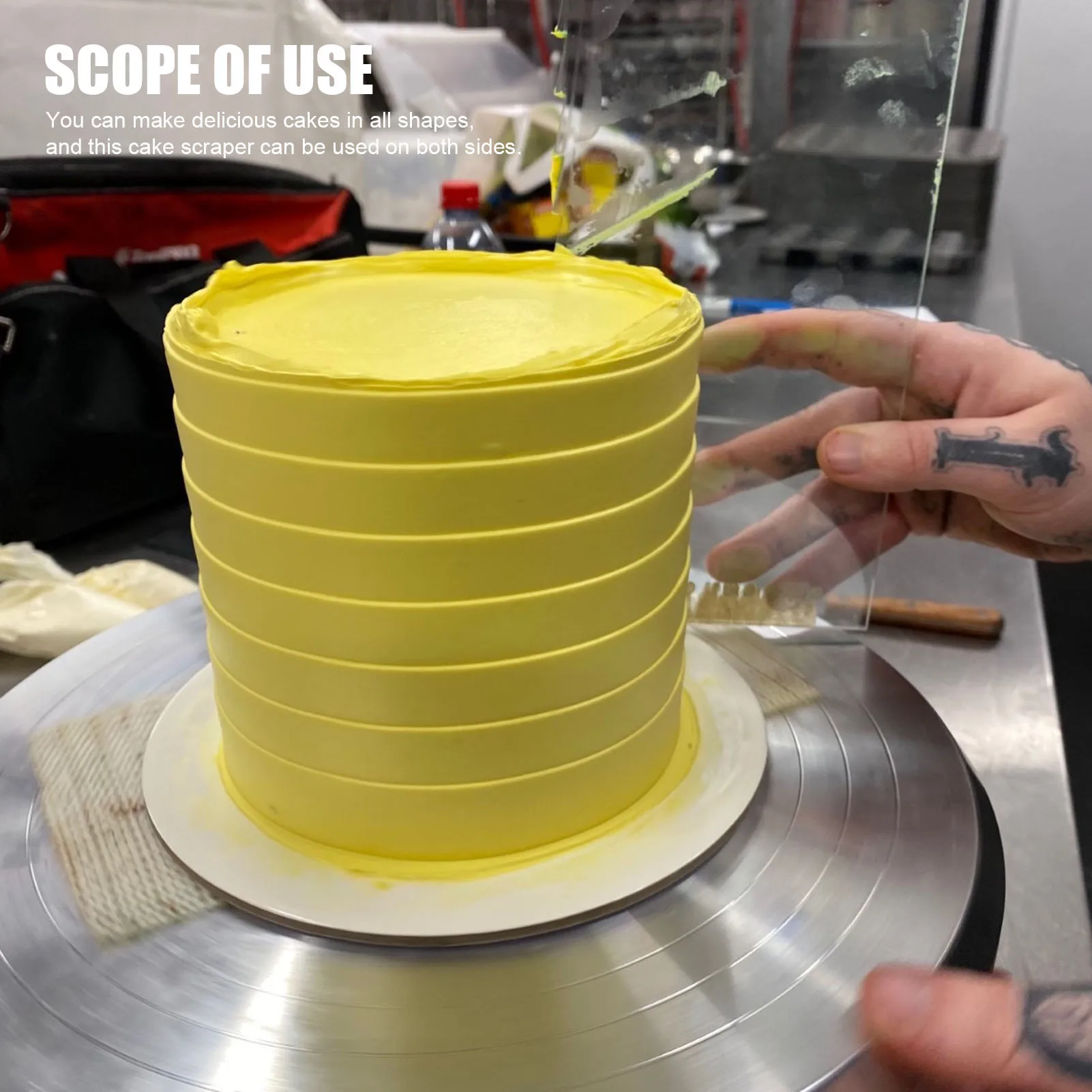 

6 шт., скребки для торта, 9,45 дюйма