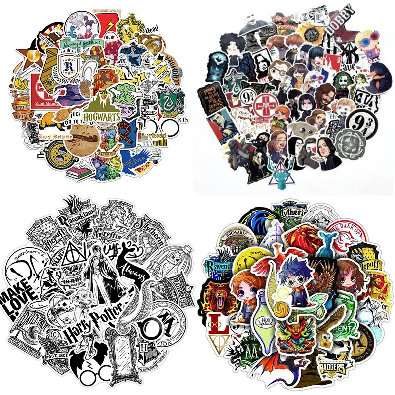 Водонепроницаемые наклейки Гарри Поттера Хогвартс 2022 Malfoy с героями мультфильмов