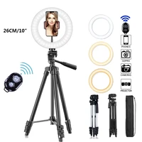 led photography fill lighting with tripod stand camera photo studio circle led selfie ring light phone lamp video youtube
