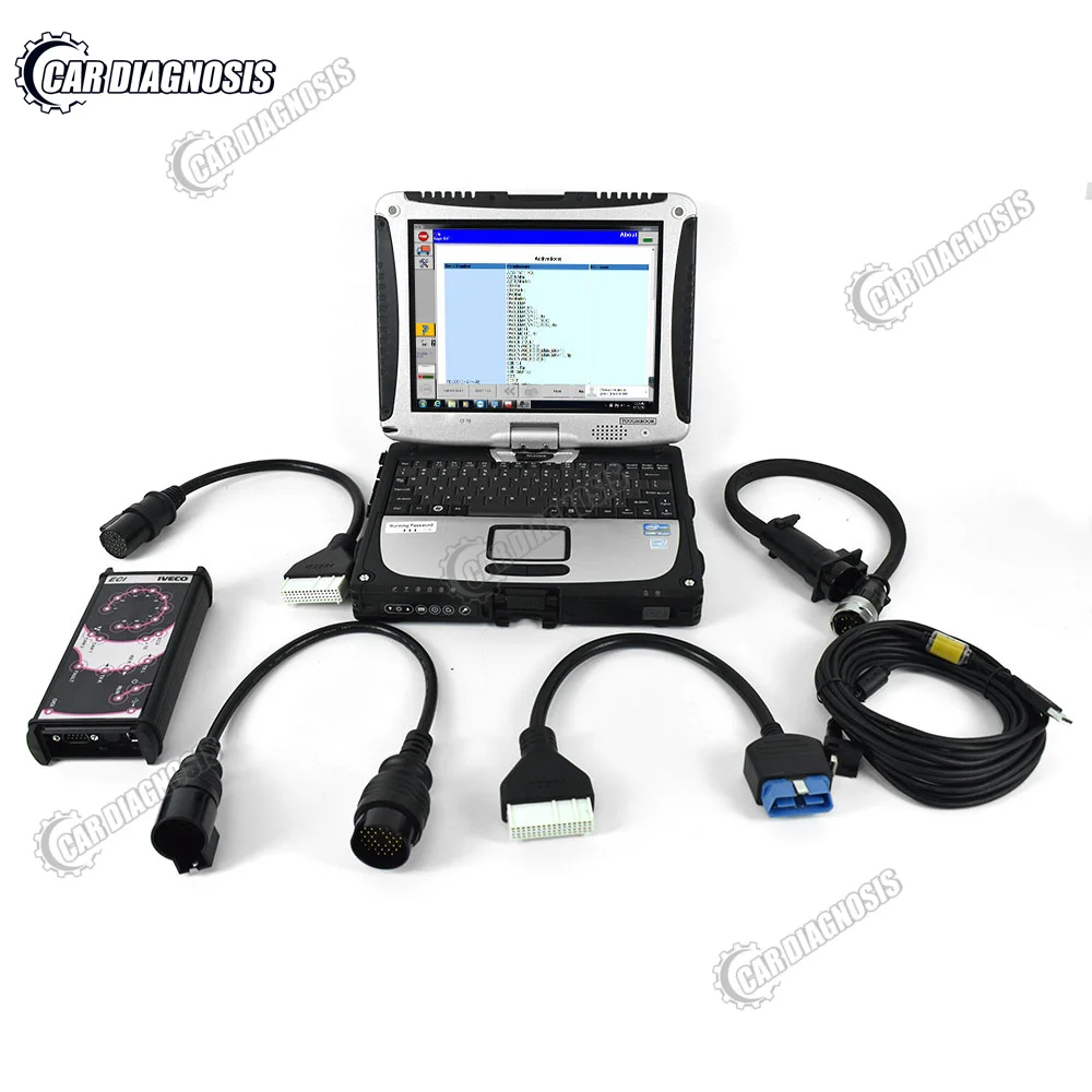 Thoughbook cf19 ноутбук Полный комплект + для IVECO ELTRAC EASY ECI диагностический интерфейс Wi-Fi