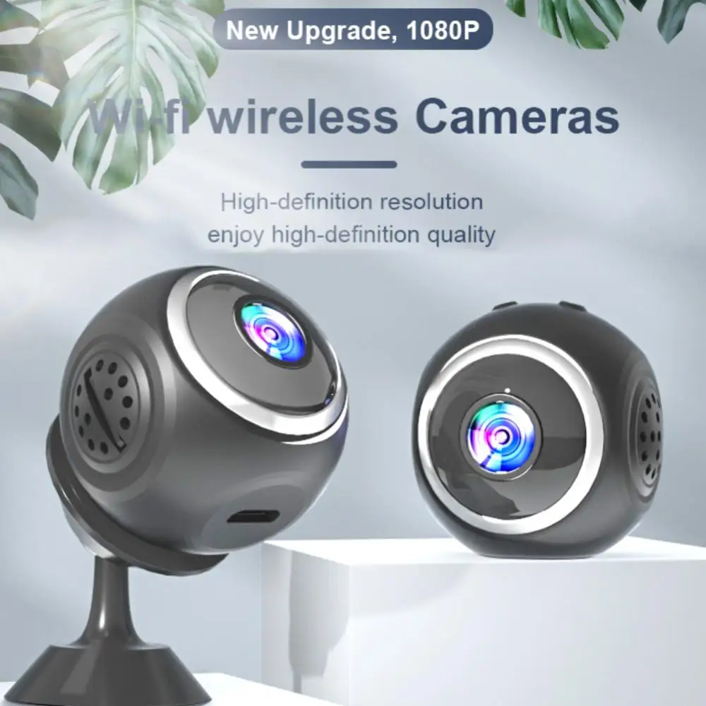 

1080P Mini Wireless Surveillance Camera WiFi Baby Monitor Home Security Protection Night Vision Detection Support 128G