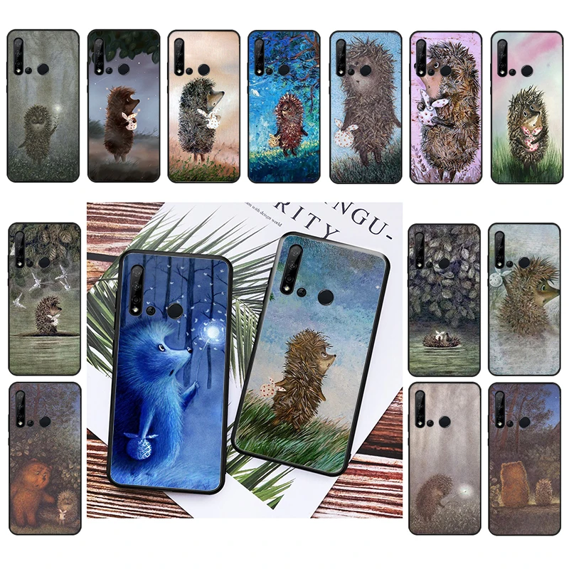 

Phone Case For Huawei P50 Pro P30 P40 Lite P40Pro P20 lite Mate 20 Pro Mate 50 Pro P Smart Hedgehog in the Mist Case Funda Capa