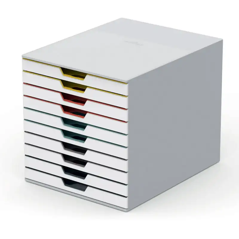 

Ящик для хранения Varicolor Mix 10 ящик рабочий стол, белый/многоцветный-10 ящиков (s) - 11 дюймов Высота X 11,5 дюйма Ширина X 14 дюймов Глубина-рабочий стол-