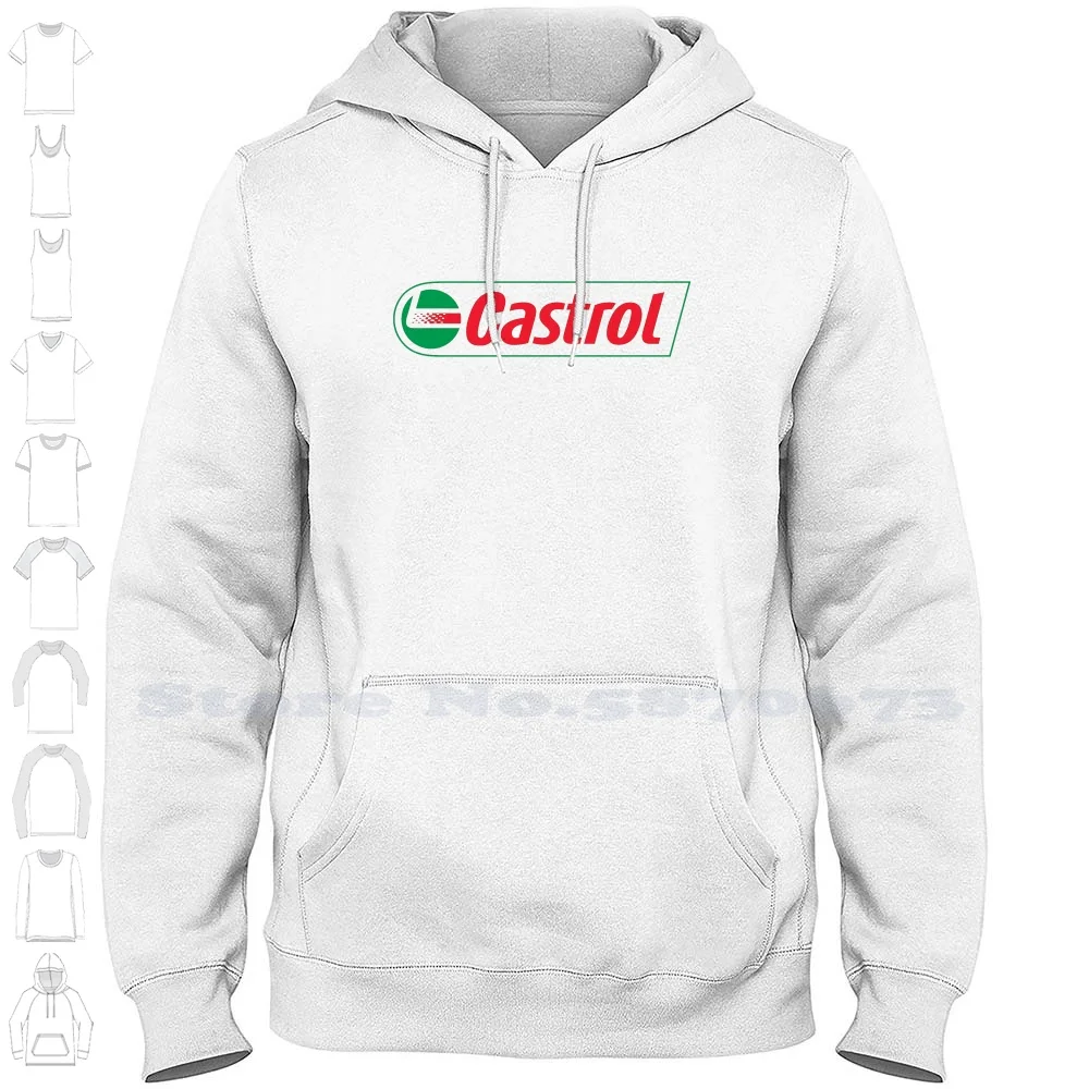 

Повседневная одежда с логотипом Castrol, толстовка с графическим логотипом