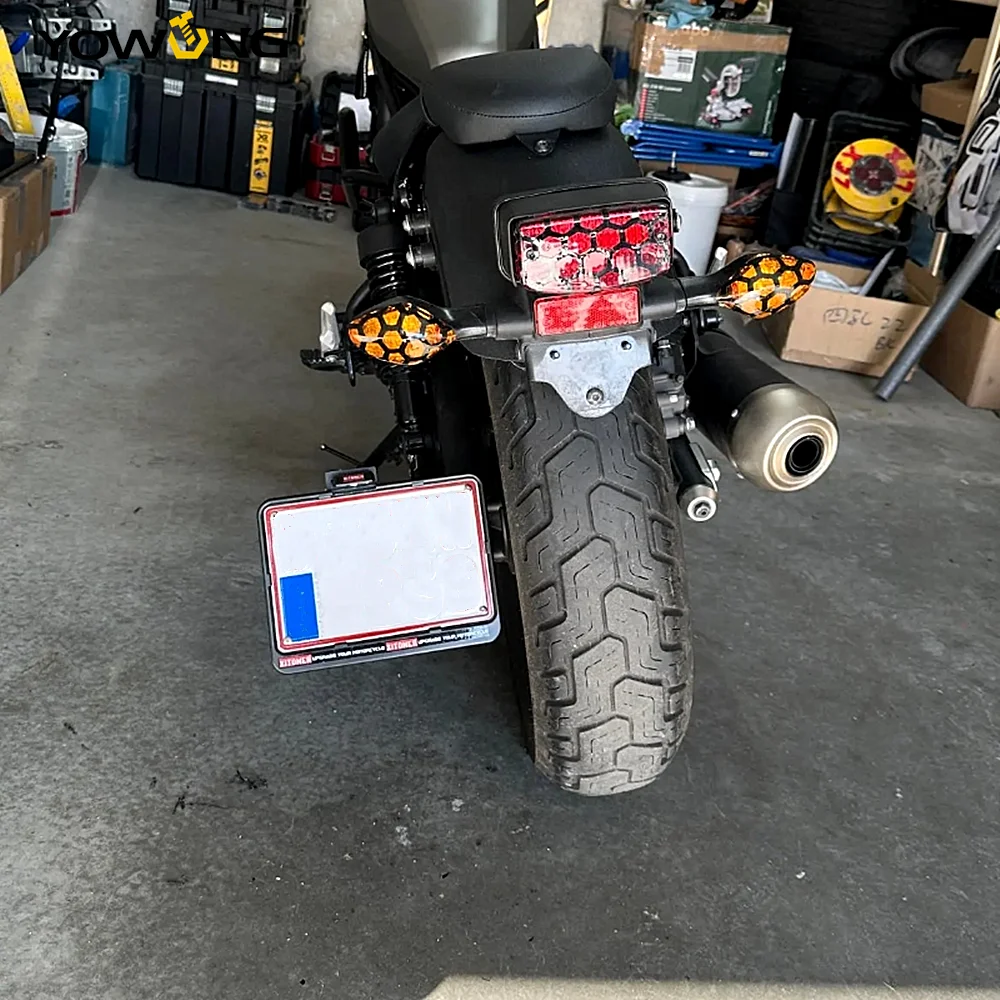 Новый боковой ограничитель крыла боковое Крепление держатель номерного знака CNC