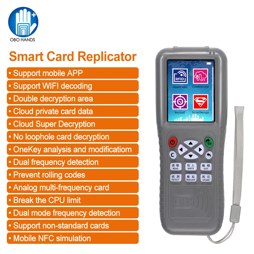 Дубликатор RFID-программатора, 125 кГц, NFC-считыватель, 13,56 МГц (art.: 3920bfbcf7df2) - 3920bfbcf7df2