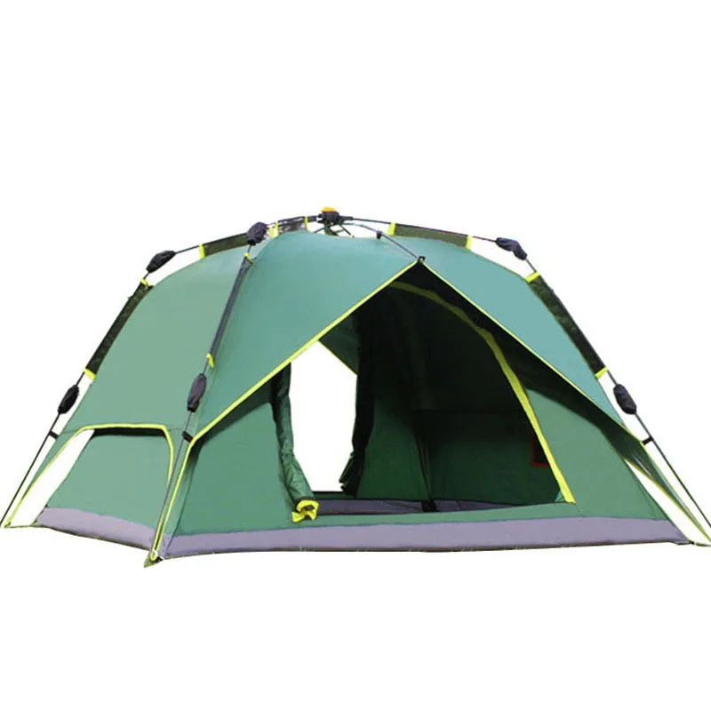 WOLFACE Three-person Double-layer Tent Spinning Type Automatic Quick-opening Tent Free Of Construction Waterproof Camping Tent