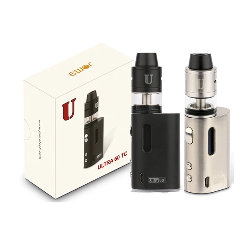 Original  Ultra 60W T.C Mod Vaporizer Kit 1600mAh RDTA 2ml Top Filling Hookah Vape Pen VS EGO AIO CE4 RX200S E-Cigarette