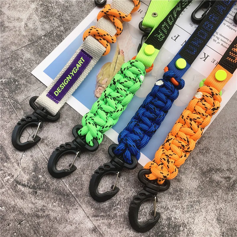 Lanyard Contrasting Colors Landyard Premium Keychain on the Phone Charm Rope for Mobile Case Bag Strap Trousers Accessories