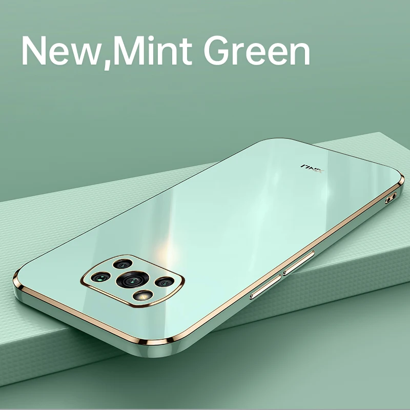 

Aka X3 Pro custodia moda placcatura lucida morbida in gomma siliconica Cover posteriore custodia per telefono per Xiomi Xiaomi