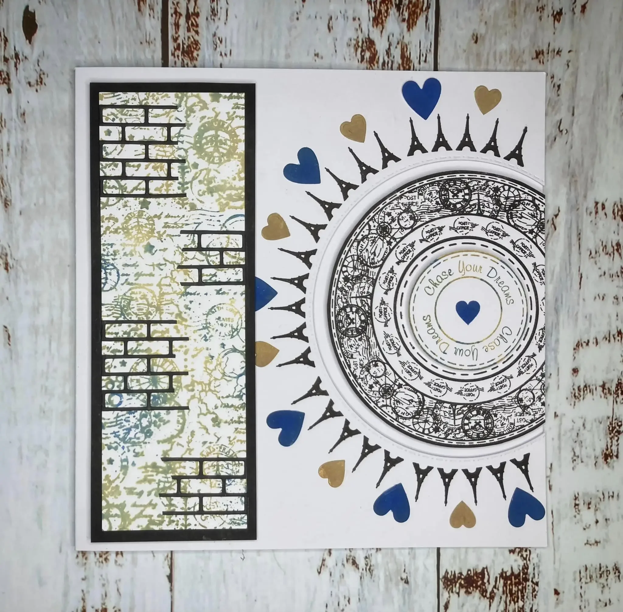 Цветочные монеты CuriosSet медальоны кирпичная стена сердечки металлические штампы