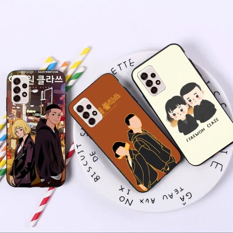 

Itaewon Class Drama Phone Case for Samsung A91 A81 A73 A72 A71 A30S A20 A12 A13 A52 A53 4G 5G Black Soft Cover Funda Shell