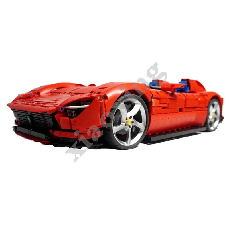 Фото MOC- 128423   Классический гоночный автомобиль F90 SP1 и SP2 в масштабе 1:8, 4033 шт. для 42143, строительные блоки, игрушки, детские забавные игрушки, подарок на день рождения №3
