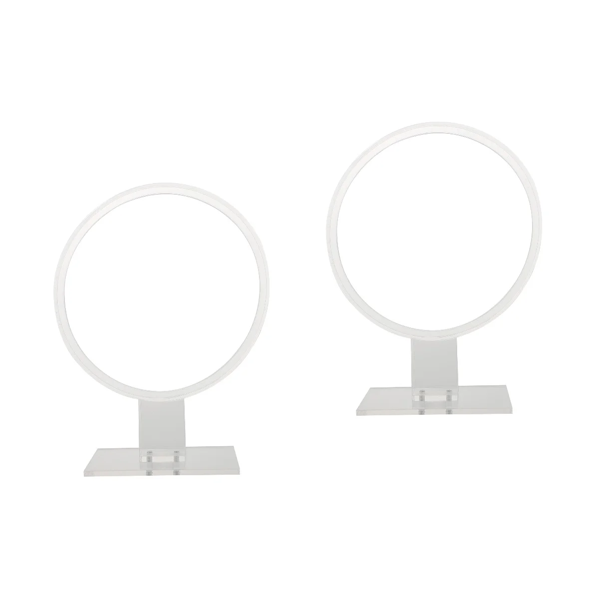 

2 pcs Acrylic Hair-hoop Display Rack Head-hoop Display Rack Round Showing Stand