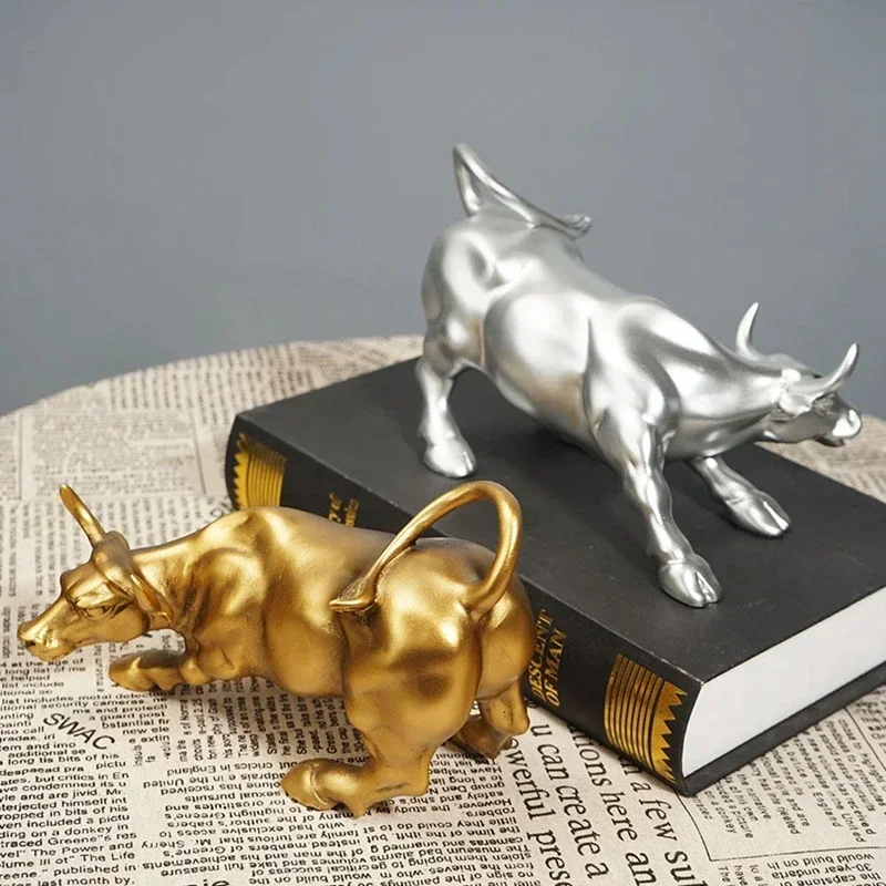 Настенная улица бык потенциал талисман на рынке Золотая искусственная