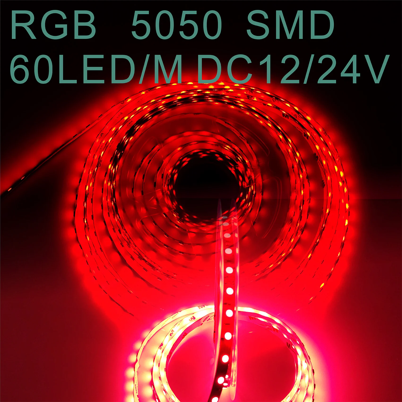 Светодиодная лента, гибкая, не водонепроницаемая, 12 в пост. Тока, 24 В, 10 м, 20 м, 30 м, 50 м