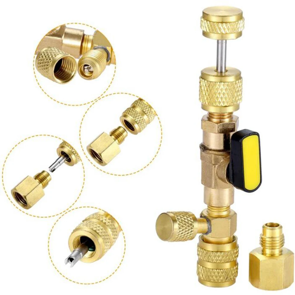 

Installation Tool R410A R22 Valve Core Remover with Dual Size SAE 1/4 & 5/16