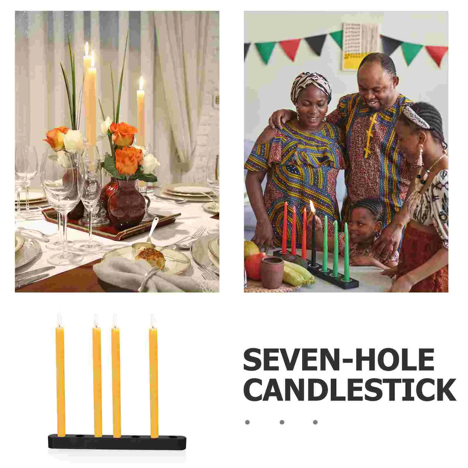 Kwanzaa Menora конические подсвечники пластиковая подставка для настольных