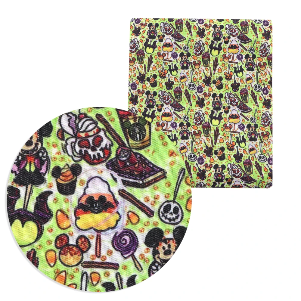 Disney Jack Хэллоуин Полиэстеровая хлопчатобумажная ткань для шитья женская