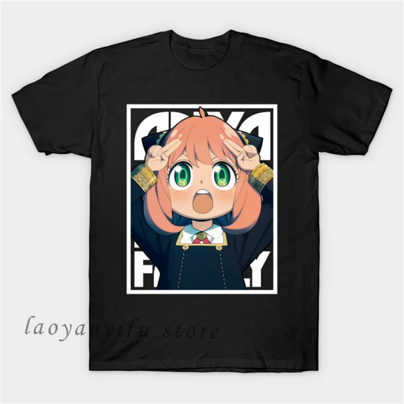 

Kawaii аниме рубашка шпион X семейная графическая футболка милая история манга Топы для женщин мужчин повседневная одежда летняя женская футб...