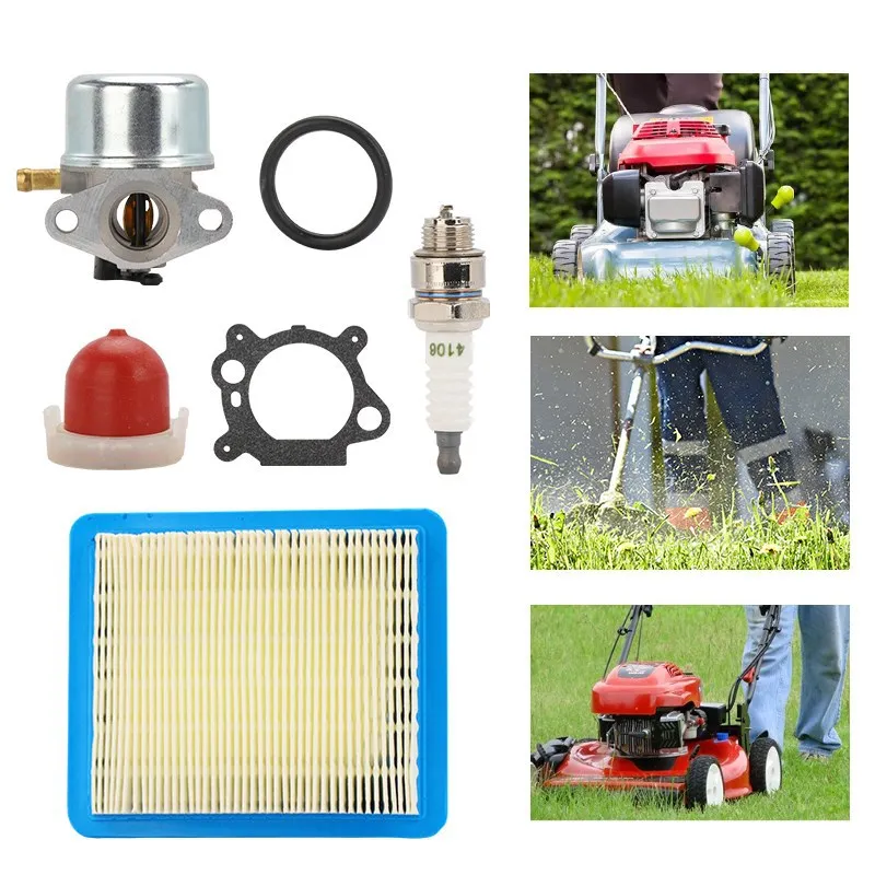

1Set Air Filter Carburetor Kit for Briggs&Stratton 498170 498254 497314 6-6.75HP Engine Replacement for Murray Craftsman