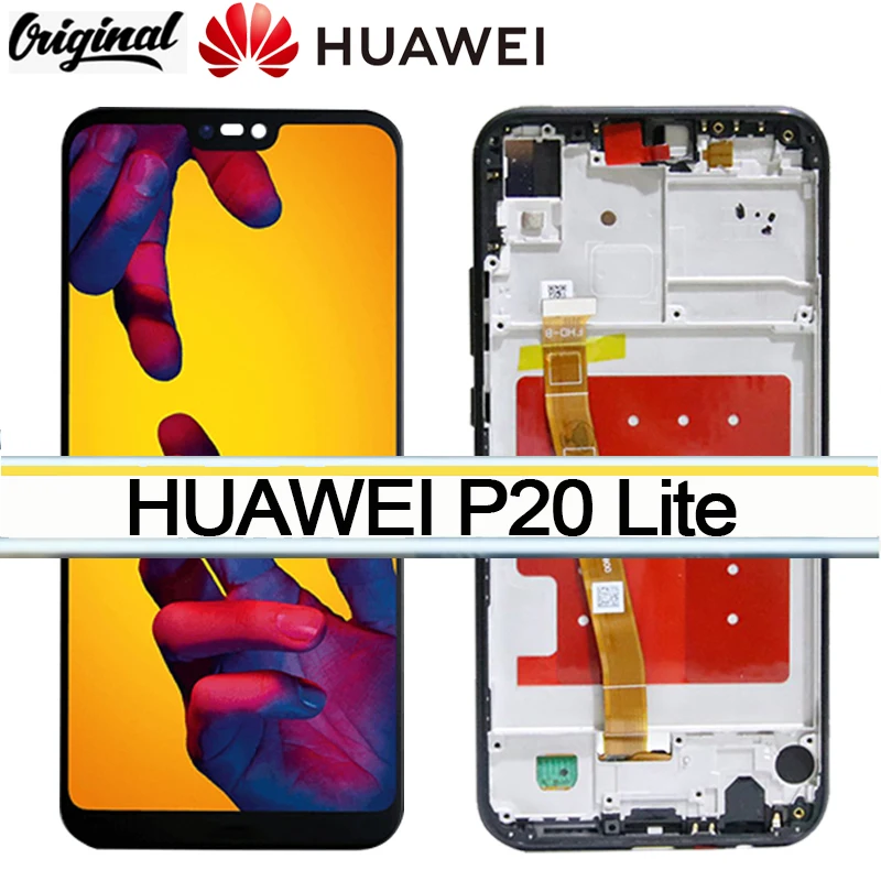 100% Оригинальный 5 84 ''ЖК-дисплей для замены Huawei P20 Lite сенсорный экран Nova 3e